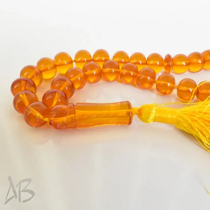 تسبیح سندلوس 33 دانه اصل بودار کد 1252 تراش شلغمی کوتاه سایز 11 در 13 - Image 3