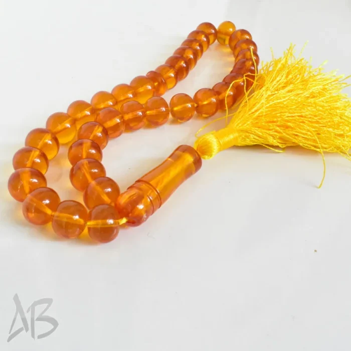 تسبیح سندلوس 33 دانه اصل بودار کد 1252 تراش شلغمی کوتاه سایز 11 در 13 - Image 4