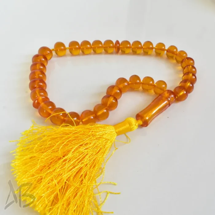 تسبیح سندلوس 33 دانه اصل بودار کد 1252 تراش شلغمی کوتاه سایز 11 در 13 - Image 5