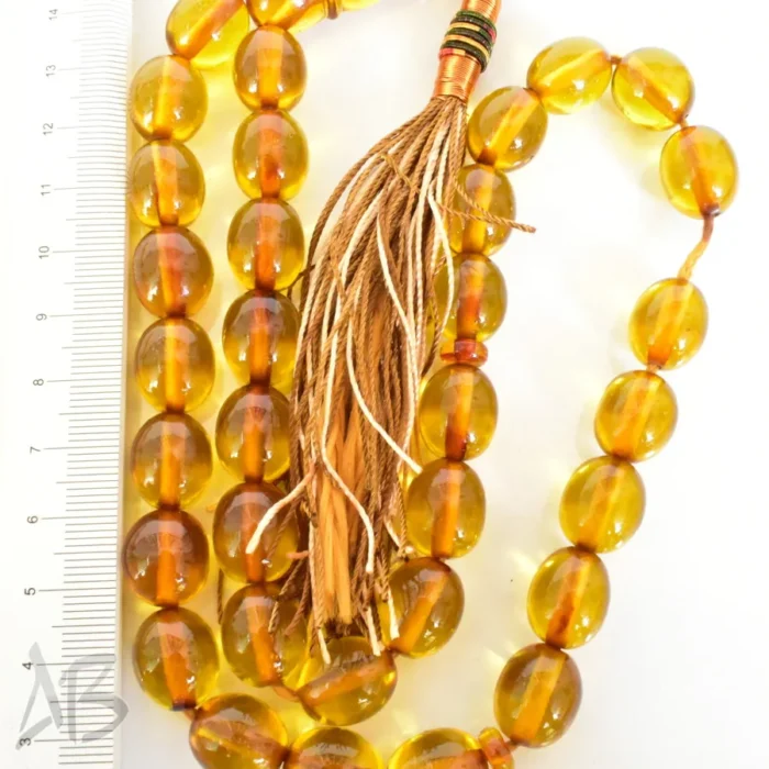 تسبیح سندلوس 33 دانه اصل کد 1253 بودار  بیضی خوشرنگ شماره 12 در 14 آقابزرگ - Image 4