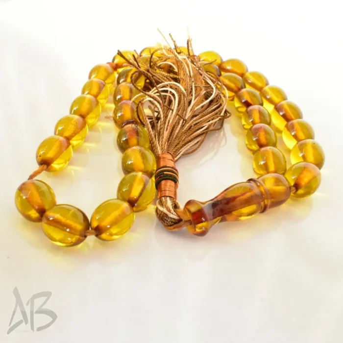 تسبیح سندلوس 33 دانه اصل کد 1253 بودار  بیضی خوشرنگ شماره 12 در 14 آقابزرگ - Image 5