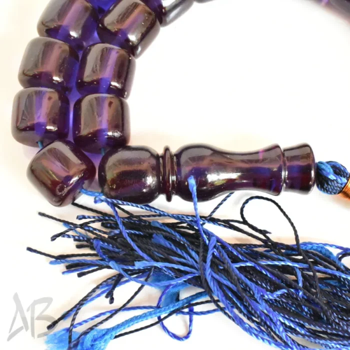 تسبیح سندلوس بودار 35 دانه اصل کد 1257 استوانه‌ای دوپوست خوشرنگ سایز 13 آقابزرگ - Image 4