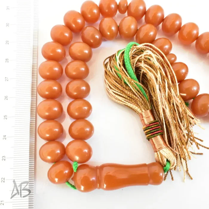 تسبیح سندلوس 33 دانه بودار کد 1268 تراش چرتکه ای سایز 10 در 13 آقابزرگ - Image 4