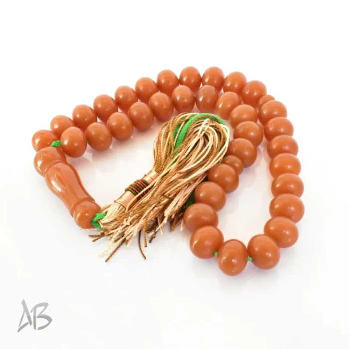 تسبیح سندلوس 33 دانه بودار کد 1268 تراش چرتکه ای سایز 10 در 13 آقابزرگ - Image 5