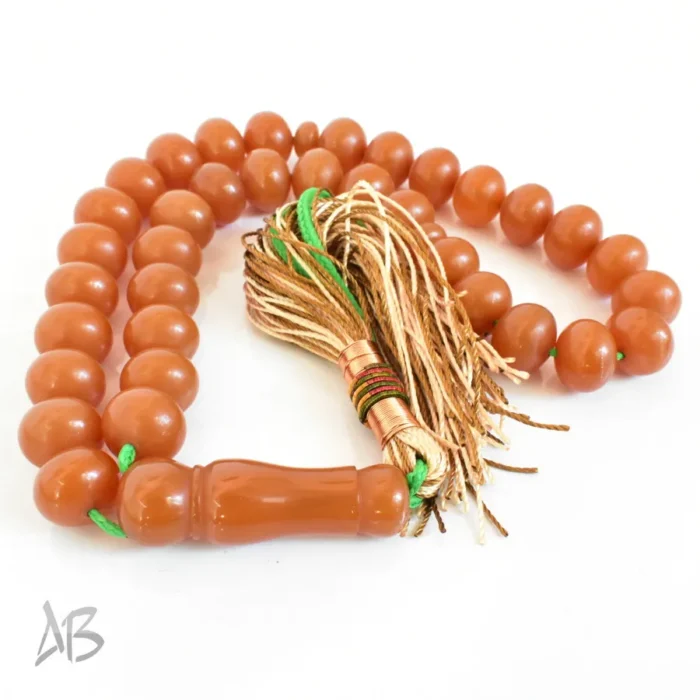 تسبیح سندلوس 33 دانه بودار کد 1268 تراش چرتکه ای سایز 10 در 13 آقابزرگ - Image 6