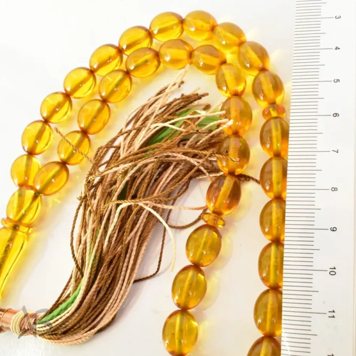 تسبیح سندلوس اصل بودار 33 دانه کد 1272 خربزه‌ای 9 در 12 کوتاه خوشرنگ آقابزرگ - Image 4