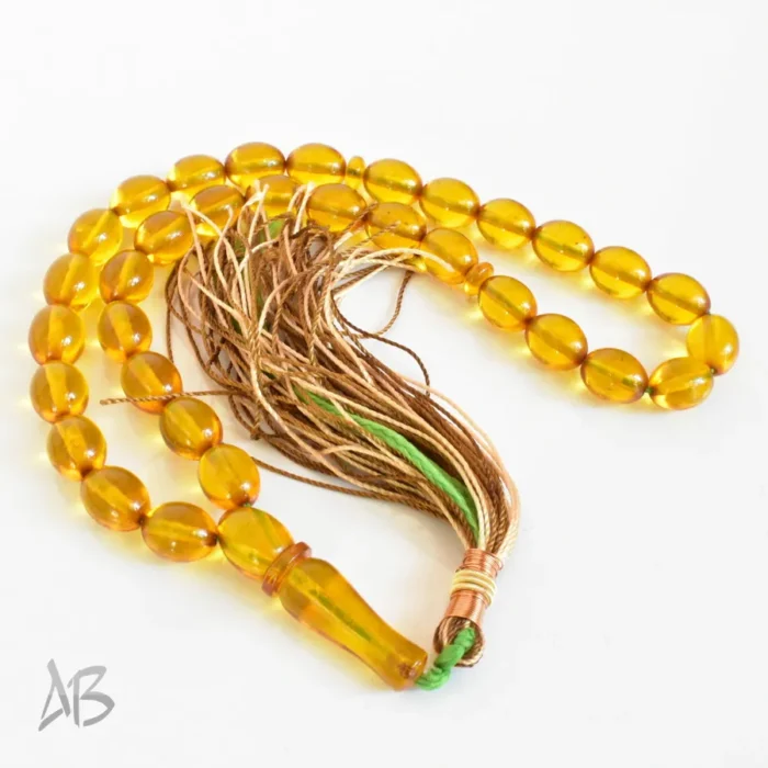 تسبیح سندلوس اصل بودار 33 دانه کد 1272 خربزه‌ای 9 در 12 کوتاه خوشرنگ آقابزرگ - Image 7