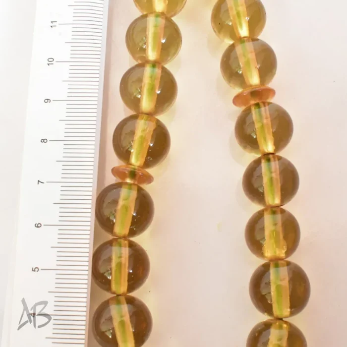 تسبیح سندلوس 33 دانه اصل کد 1275 بودار گرد سایز 13 خوش تراش آقابزرگ - Image 3