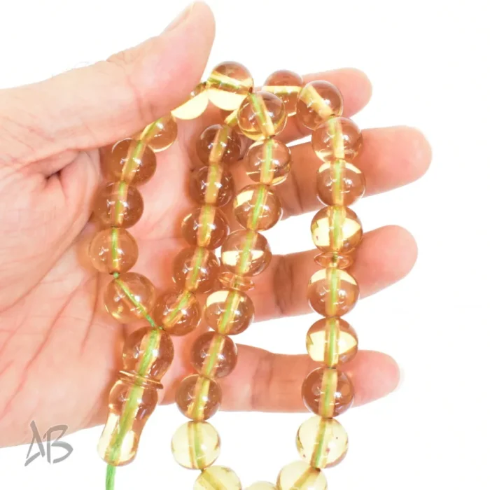 تسبیح سندلوس 33 دانه اصل کد 1275 بودار گرد سایز 13 خوش تراش آقابزرگ - Image 4