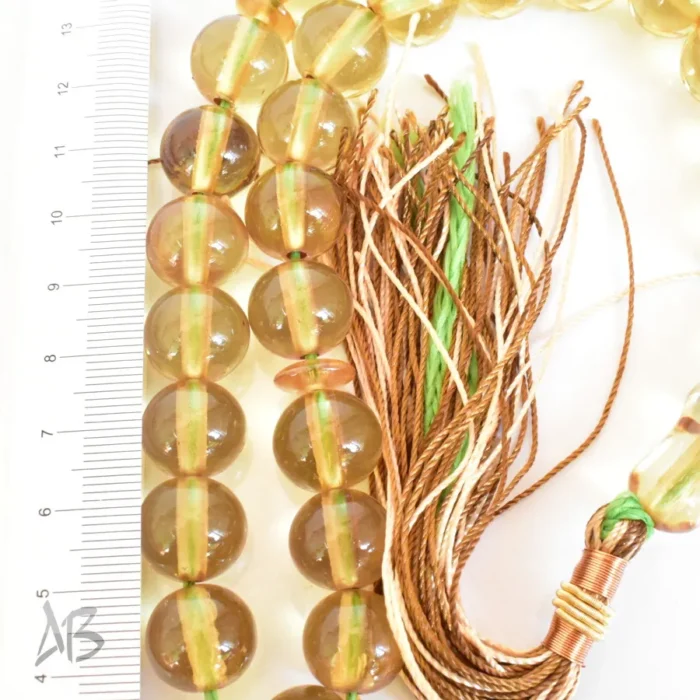 تسبیح سندلوس 33 دانه اصل کد 1275 بودار گرد سایز 13 خوش تراش آقابزرگ - Image 6