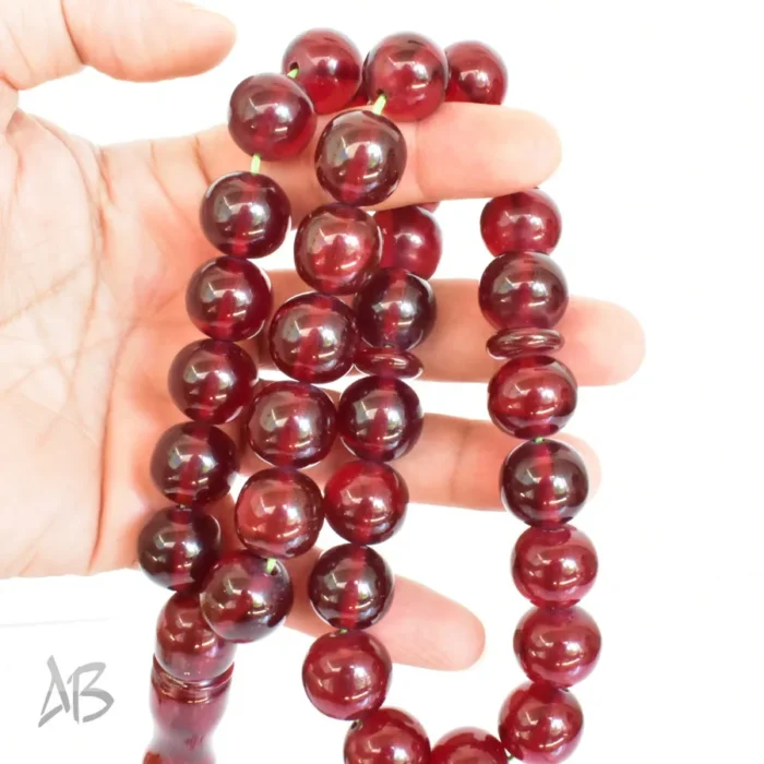 تسبیح سندلوس 33 دانه اصل کد 1280 بودار گرد آقابزرگ - Image 3