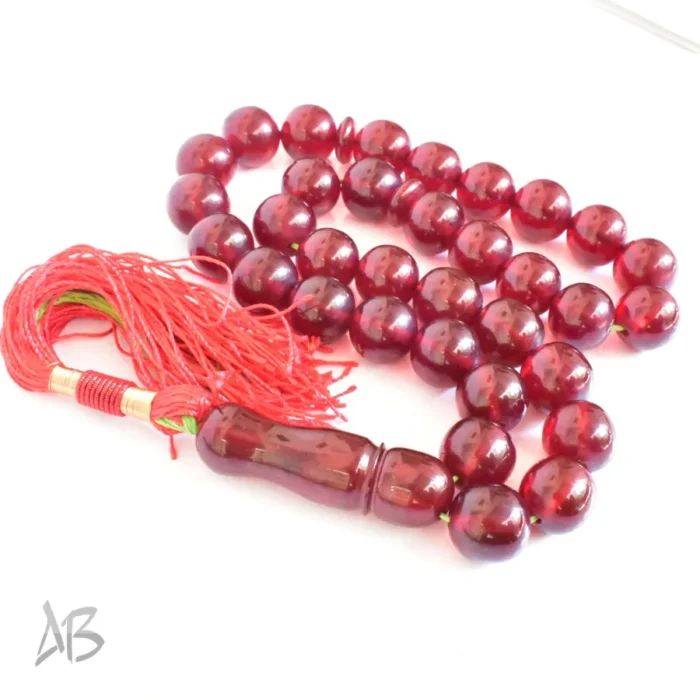 تسبیح سندلوس 33 دانه اصل کد 1280 بودار گرد آقابزرگ - Image 7