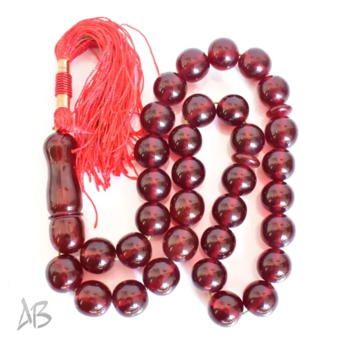 تسبیح سندلوس 33 دانه اصل کد 1280 بودار گرد آقابزرگ - Image 8