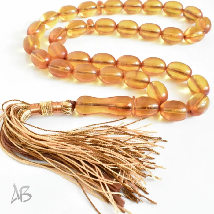 تسبیح سندلوس اصل بودار 33 دانه کد 1281 خربزه‌ای درشت خوشرنگ آقابزرگ - Image 5