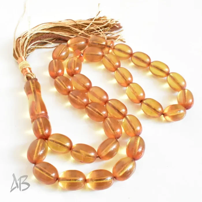 تسبیح سندلوس اصل بودار 33 دانه کد 1281 خربزه‌ای درشت خوشرنگ آقابزرگ - Image 7