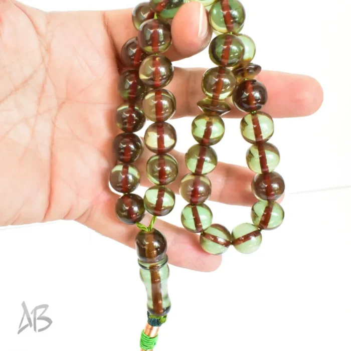 تسبیح سندلوس 33 دانه اصل کد 1282 بودار گرد آقابزرگ - Image 3