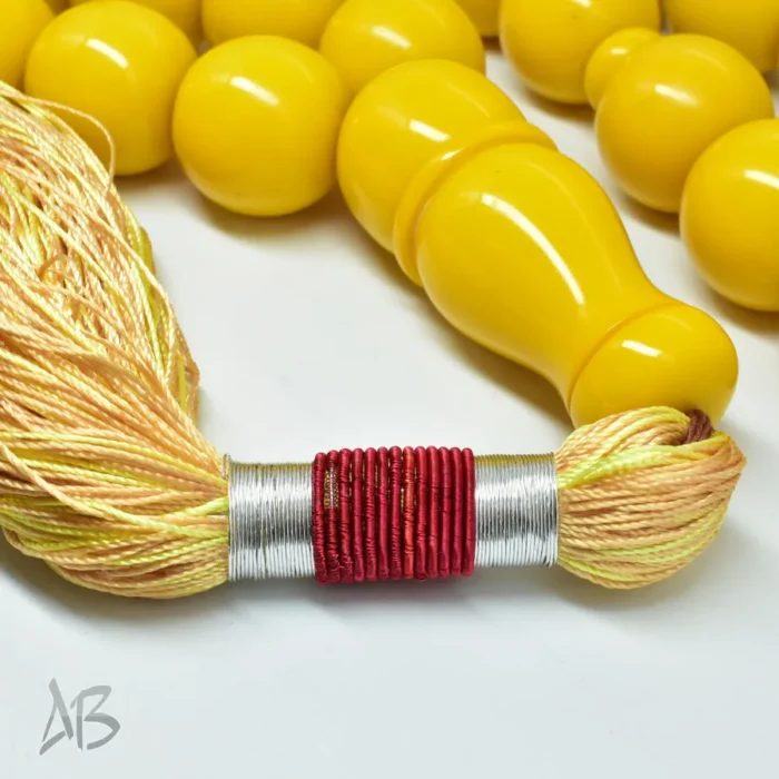 تسبیح سندلوس بودار 33 دانه اصل کد 1283 سایز 26 بسیار خوش تراش و درشت - Image 9