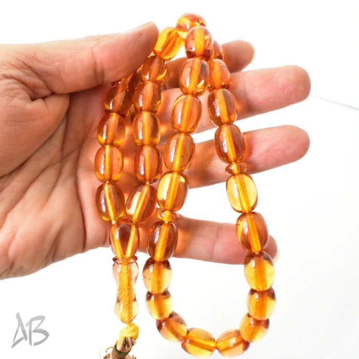 تسبیح سندلوس اصل بودار 35 دانه تخم کفتری 12 در 15 کد 1284 آقابزرگ - Image 4