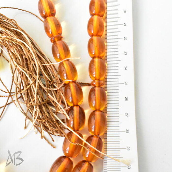 تسبیح سندلوس اصل بودار 35 دانه تخم کفتری 12 در 15 کد 1284 آقابزرگ - Image 5