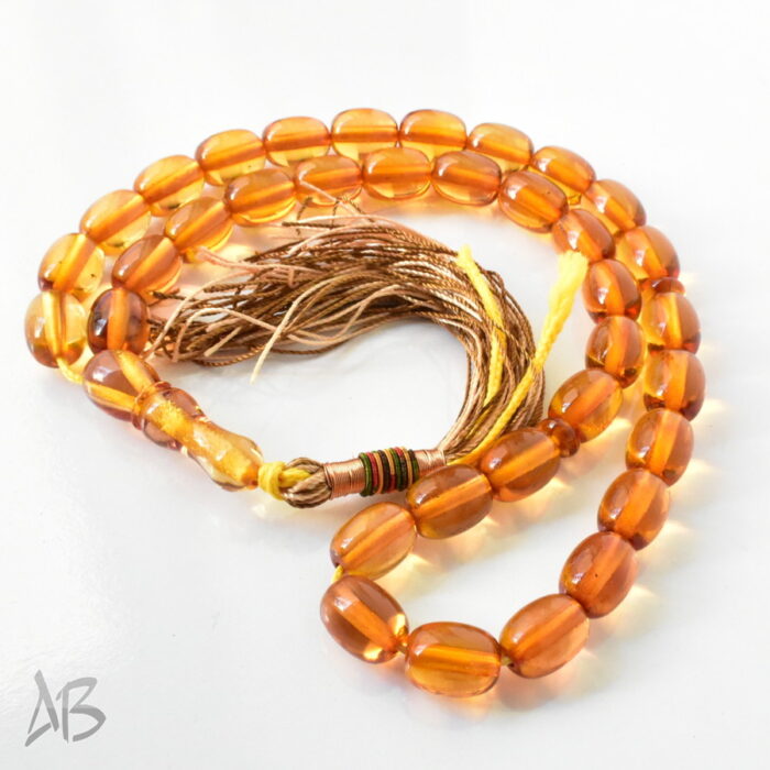 تسبیح سندلوس اصل بودار 35 دانه تخم کفتری 12 در 15 کد 1284 آقابزرگ - Image 7