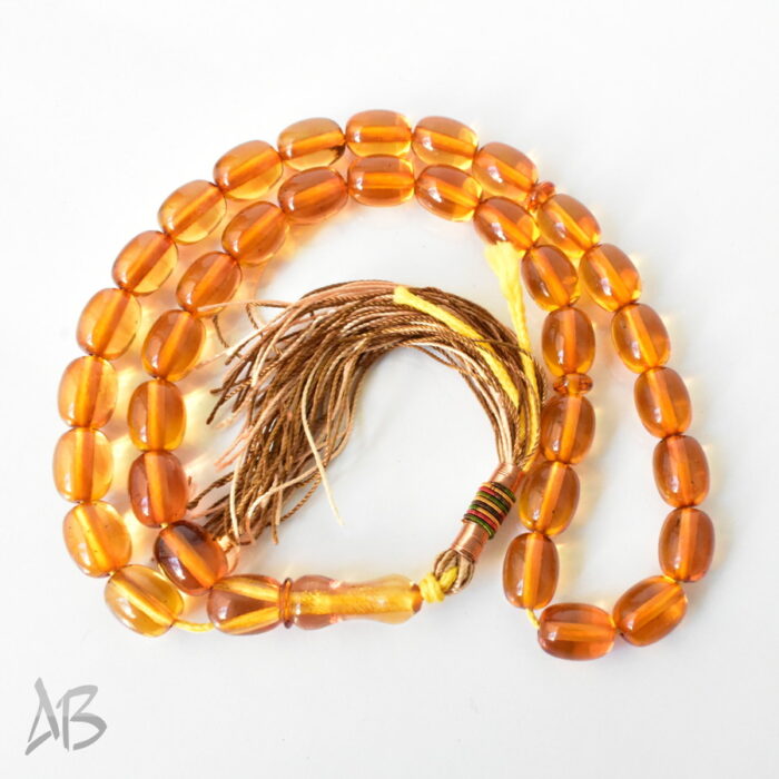 تسبیح سندلوس اصل بودار 35 دانه تخم کفتری 12 در 15 کد 1284 آقابزرگ - Image 8