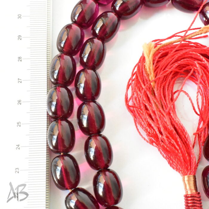 تسبیح سندلوس 35 دانه اصل کد 1286 بودار خربزه‌ای جذاب و خوشدست آقابزرگ - Image 4