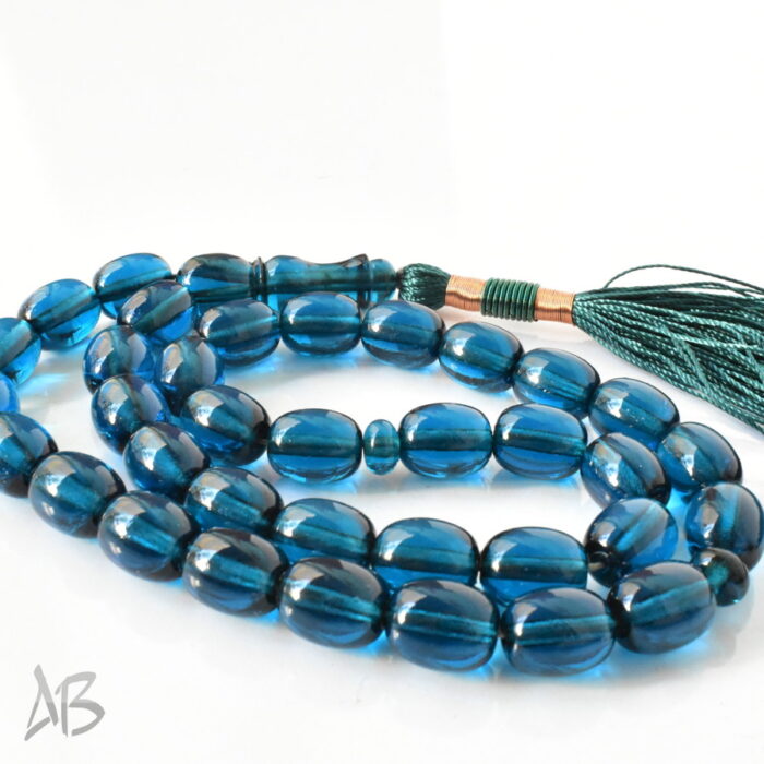 تسبیح سندلوس 35 دانه اصل کد 1287 بودار خربزه‌ای بسیار زیبا آقابزرگ - Image 4