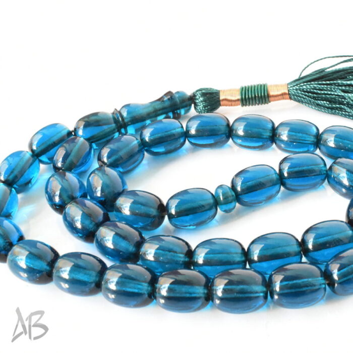 تسبیح سندلوس 35 دانه اصل کد 1287 بودار خربزه‌ای بسیار زیبا آقابزرگ - Image 5