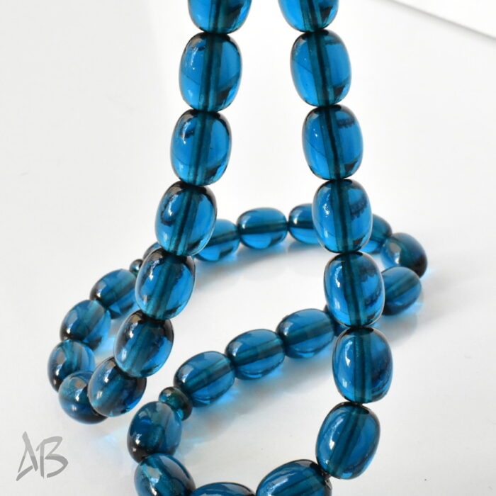 تسبیح سندلوس 35 دانه اصل کد 1287 بودار خربزه‌ای بسیار زیبا آقابزرگ - Image 7