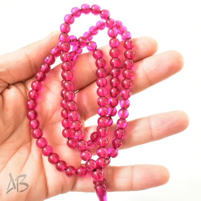 تسبیح سندلوس 100 دانه (101 دانه) کد 1049 بودار گرد خوشرنگ - Image 4