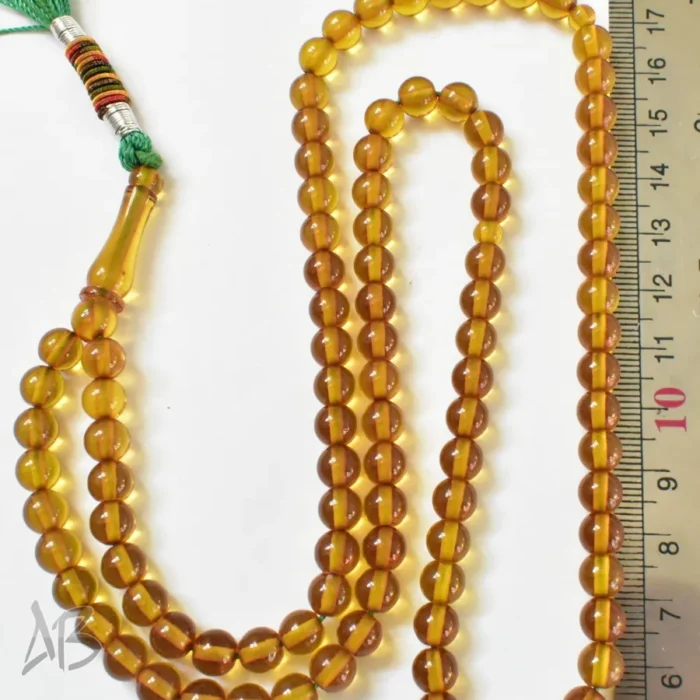 تسبیح سندلوس 100 دانه (101 دانه) کد 1148 بودار گرد سبز بسیار زیبا آقابزرگ - Image 3