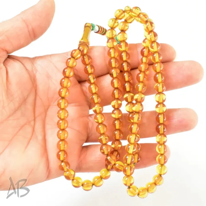 تسبیح سندلوس 100 دانه (101 دانه) کد 1148 بودار گرد سبز بسیار زیبا آقابزرگ - Image 4