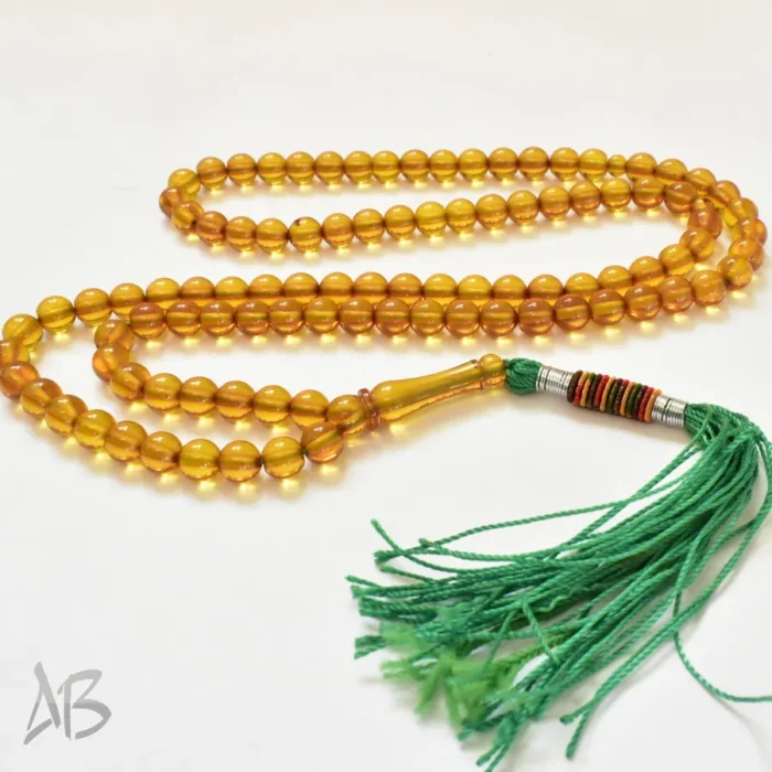 تسبیح سندلوس 100 دانه (101 دانه) کد 1148 بودار گرد سبز بسیار زیبا آقابزرگ - Image 5