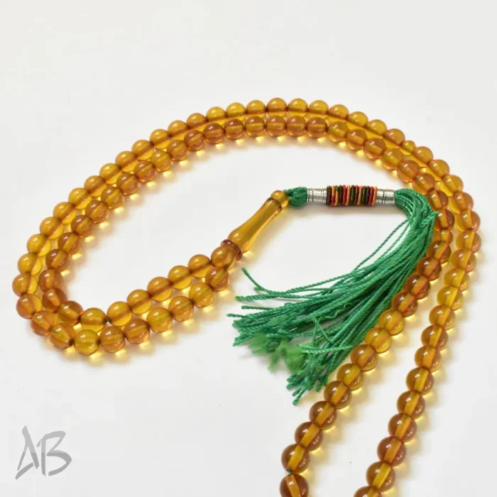 تسبیح سندلوس 100 دانه (101 دانه) کد 1148 بودار گرد سبز بسیار زیبا آقابزرگ - Image 7