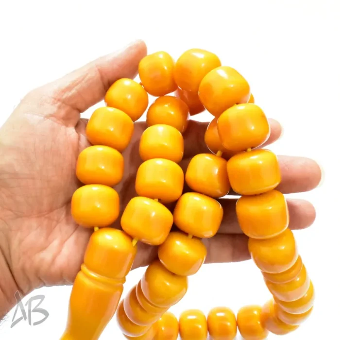 تسبیح سندلوس بودار 33 دانه اصل کد 1283 سایز 23 بسیار جذاب و درشت - Image 3