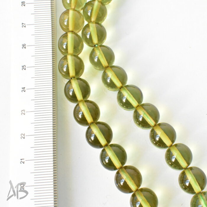 تسبیح سندلوس 51 دانه اصل بودار گرد سبز روشن سایز 11 کد 1290 آقابزرگ - Image 4