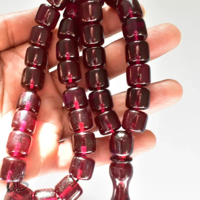 تسبیح سندلوس اصل بودار 35 دانه استوانه‌ای زیبا سایز 13 کد 745 - Image 3