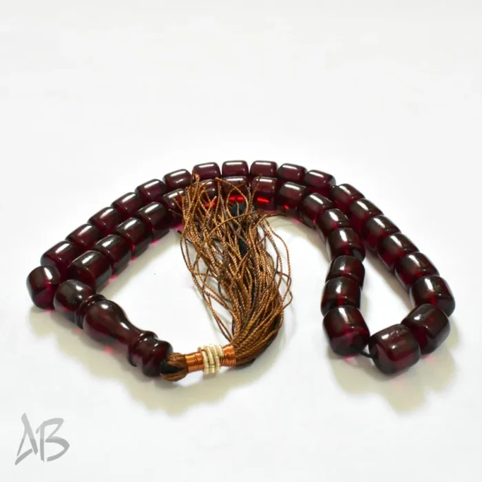 تسبیح سندلوس اصل بودار 35 دانه استوانه‌ای زیبا سایز 13 کد 745 - Image 4