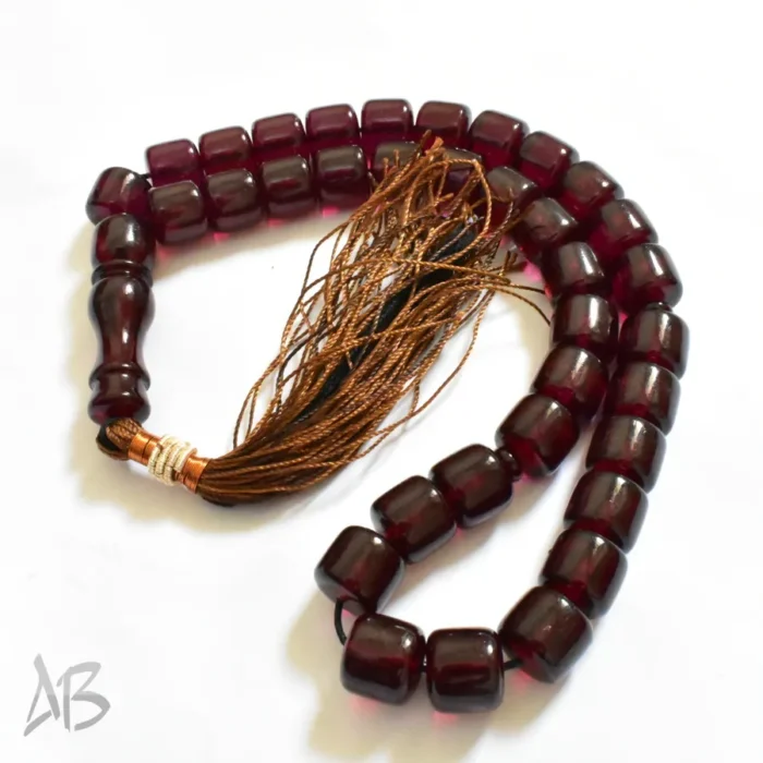 تسبیح سندلوس اصل بودار 35 دانه استوانه‌ای زیبا سایز 13 کد 745 - Image 6