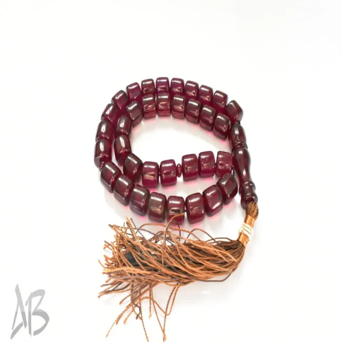 تسبیح سندلوس اصل بودار 35 دانه استوانه‌ای زیبا سایز 13 کد 745 - Image 8