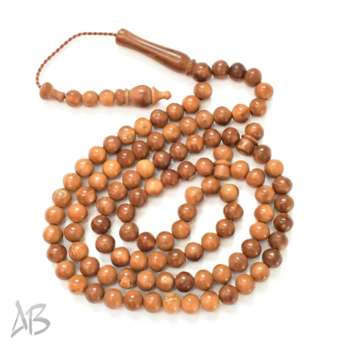 تسبیح نارجیل (نارجین) مصری 100 دانه اصل دست ساز کد 875 آقابزرگ - Image 2