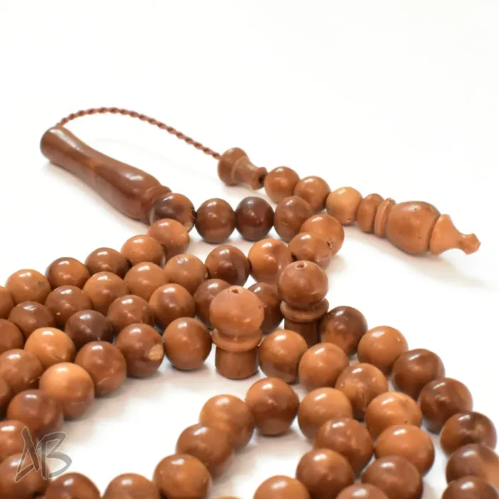 تسبیح نارجیل (نارجین) مصری 100 دانه اصل دست ساز کد 875 آقابزرگ - Image 6