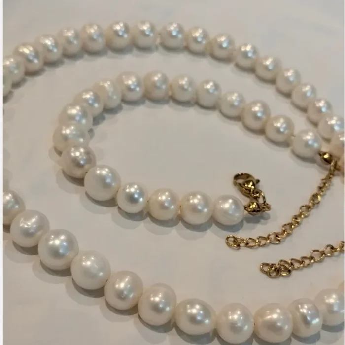 مروارید پرورشی 8 میل (گردنبند، گوشواره، دستبند) کد mv18 - Image 8