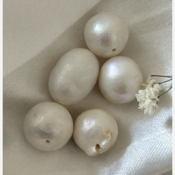 مروارید پرورشی 10 میل درشت رنگ سفید مات پک 5 عددی کد mv19 - Image 2