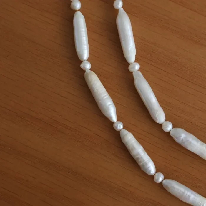 مروارید پرورشی باروک (دستبند، گوشواره، گردنبند) کد mv20 - Image 6