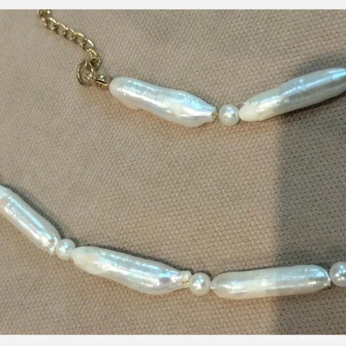 مروارید پرورشی باروک (دستبند، گوشواره، گردنبند) کد mv20 - Image 7