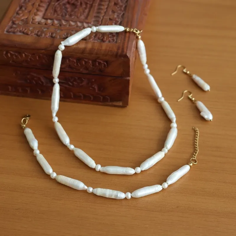 mv20 (7) مروارید پرورشی باروک (دستبند، گوشواره، گردنبند)