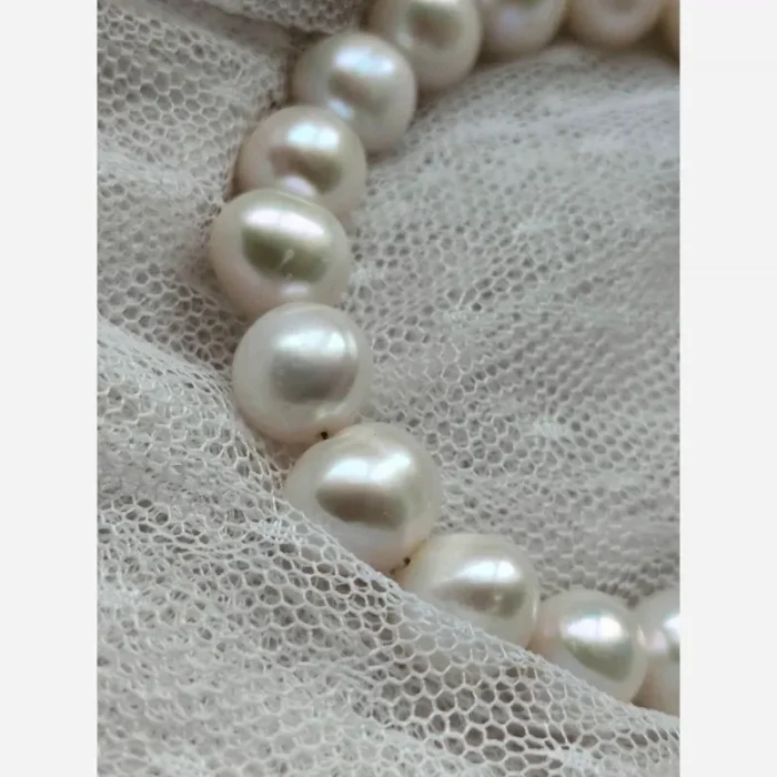 دستبند مروارید پرورشی 10 میل منظم درجه 1 استیل رنگ ثابت mv3 - Image 4