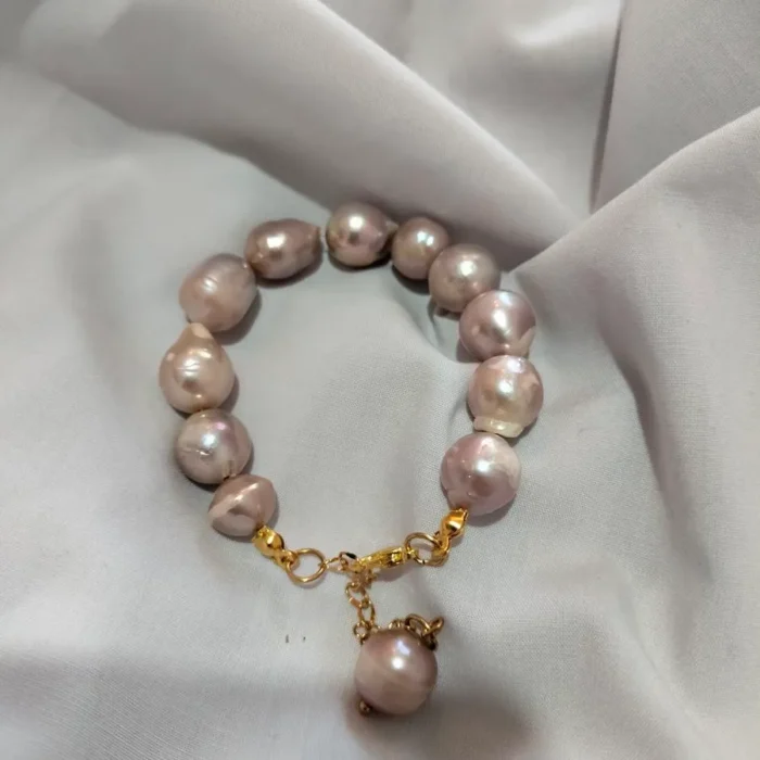 دستبند مروارید پرورشی پوست پیازی باروک mv4 - Image 2