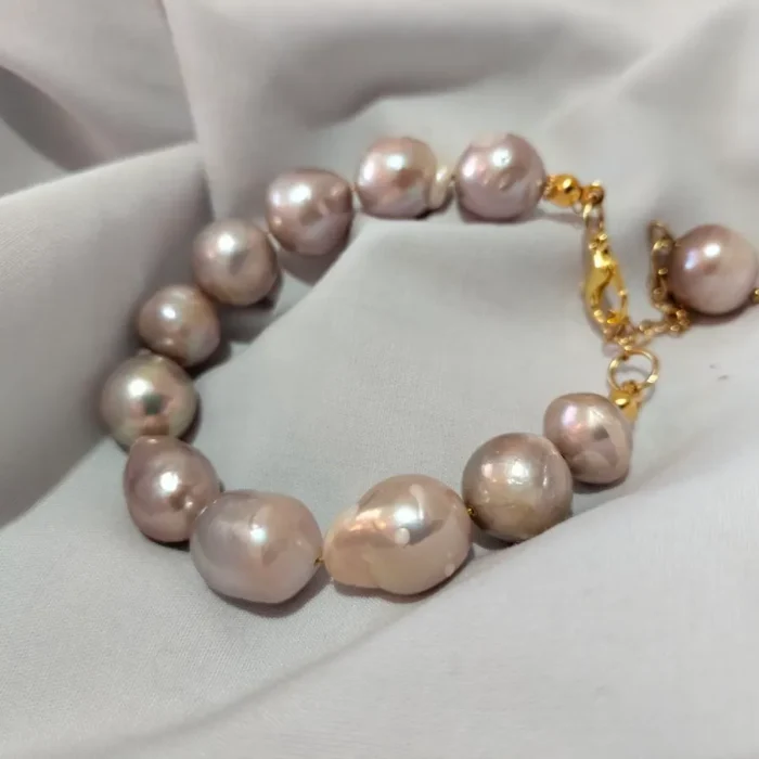 دستبند مروارید پرورشی پوست پیازی باروک mv4 - Image 7